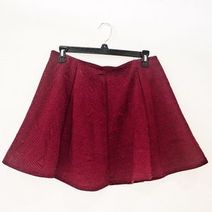 Burgundy Skirt